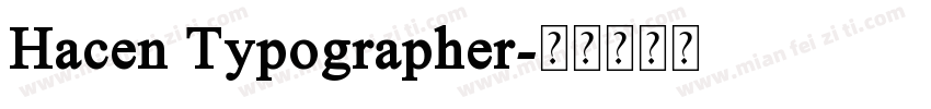 Hacen Typographer字体转换
